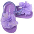 L'Amour Purple Sequin Flower Flip Flop Sandals Toddler Girls 5-10 - SophiasStyle.com