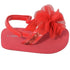 L'Amour Red Sequin Strap Flower Flip Flop Sandals Toddler Girls 5-10 - SophiasStyle.com