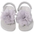 L'Amour Silver Sequin Strap Flower Flip Flop Sandals Toddler Girl 5-10 - SophiasStyle.com