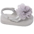 L'Amour Silver Sequin Strap Flower Flip Flop Sandals Toddler Girl 5-10 - SophiasStyle.com