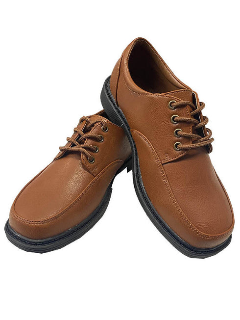 Lito Boys Brown Matte Lace Up Closure David Dress Shoes 11-5 Kids - SophiasStyle.com