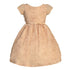 Sweet Kids Baby Girls Champagne Rosette Textured Flower Girl Dress 6-24M - SophiasStyle.com