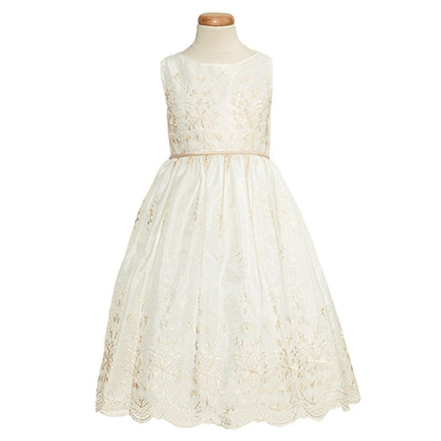 Sweet Kids Baby Girls Champagne Bouquet Organza Easter dress Size 12M - SophiasStyle.com