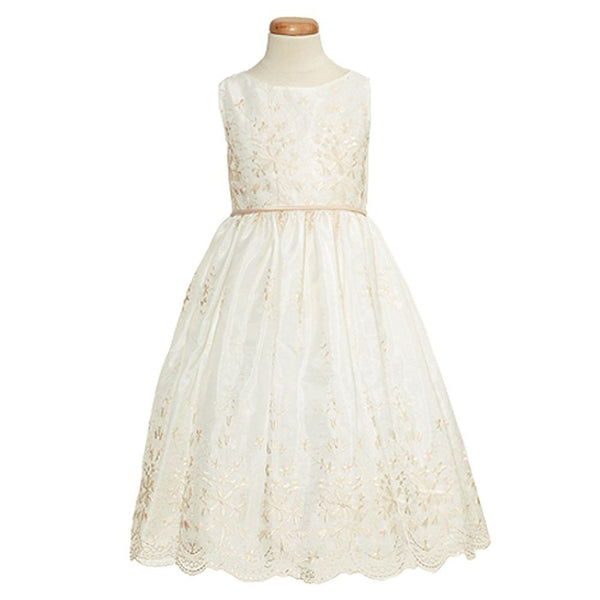 Sweet Kids Baby Girls Champagne Bouquet Organza Easter dress Size 12M - SophiasStyle.com