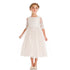 Sweet Kids Big Girls Champagne Sequin Cord Detail Junior Bridesmaid Dress 7-12 - SophiasStyle.com