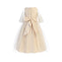 Sweet Kids Little Girls Champagne Sequin Cord Detail Flower Girl Dress 2-6 - SophiasStyle.com