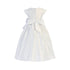 Sweet Kids Girls White Satin Cascading Ribbon Accent Communion Dress 6-16 - SophiasStyle.com