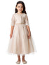 Girls Multi Color Lattice Embroidered Lace Junior Bridesmaid Dress 6M-16 - SophiasStyle.com