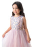 Sweet Kids Big Girls Petal Pink Sequin Mesh Crystal Tulle Easter Dress 7-12 - SophiasStyle.com