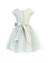 Sweet Kids Baby Girls Sage Floral Jacquard Multi Tone Tulle Easter Dress 6-24M - SophiasStyle.com