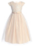 Sweet Kids Girls Satin Tulle Dress with Lace Pop Over Top and Satin Double Bow, Sizes 2-16 - SophiasStyle.com