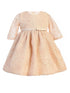 Sweet Kids Baby Girls Champagne Rosette Mesh Flower Girl Dress 6-24 Months - SophiasStyle.com