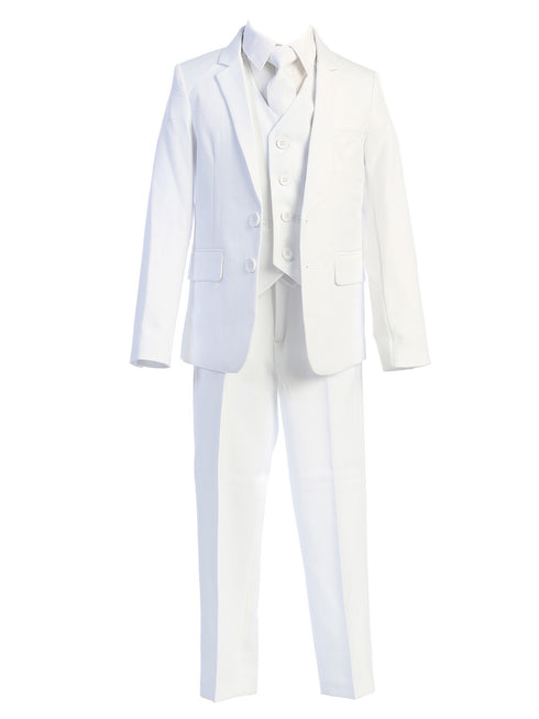 Sweet Kids Big Boys Multi Color Jacket Shirt Vest Tie Pants Husky Size Suit 8-20 - SophiasStyle.com