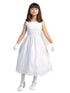 Lito Girls White Sequin Embroidery Tulle Plus Size Communion Dress 10.5-20.5 - SophiasStyle.com