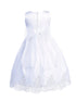 Lito Girls White Sequin Embroidery Tulle Plus Size Communion Dress 10.5-20.5 - SophiasStyle.com