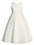 Lito Girls White Embroidered Tulle Elegant Communion Dress 6-12 - SophiasStyle.com