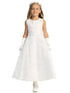 Lito Girls White Embroidered Tulle Elegant Communion Dress 6-12 - SophiasStyle.com