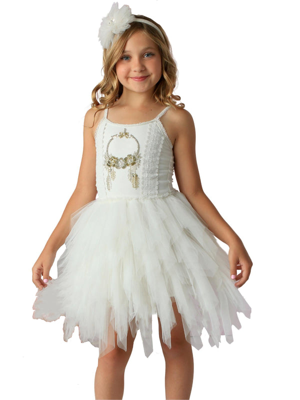 Ooh! La, La! Couture White Persephone Tutu Party Dress, Sizes 12M-14 - SophiasStyle.com