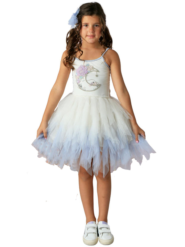 Ooh! La, La! Couture White Sky Ombre Luna Emma Party Tutu Dress, Sizes 12M-14 - SophiasStyle.com