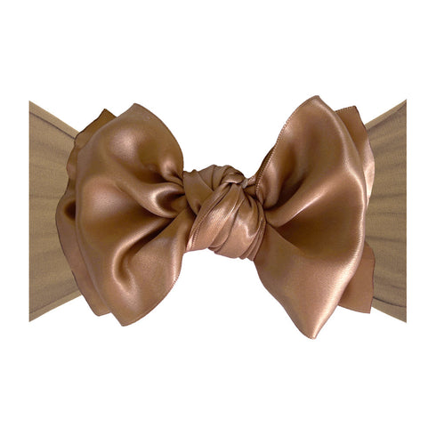 satin-fab-latte Baby Bling Bows clips headbands - Sophia's Style-