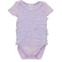Baby Girls Lavender Chiffon Ruffles Short Sleeve Bodysuit 9-24M - SophiasStyle.com