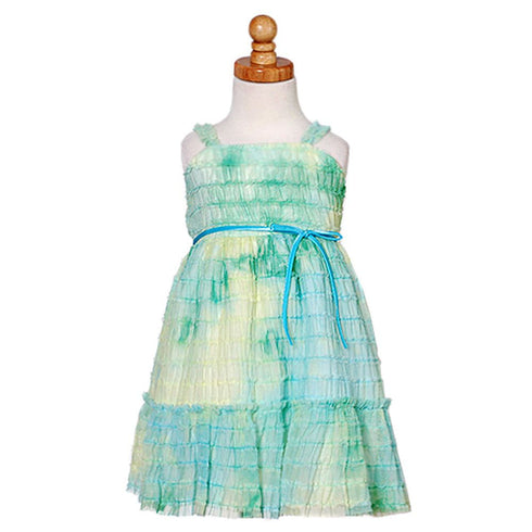 Sweet Kids Baby Girls Teal Soft Tulle Ruffle Easter dress 6M-24M - SophiasStyle.com