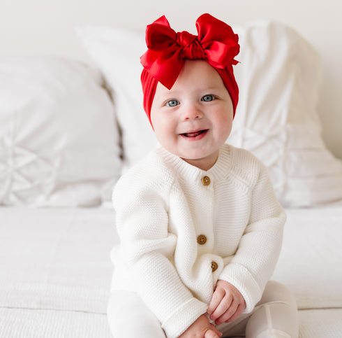 satin-fab-pink Baby Bling Bows clips headbands - Sophia's Style-