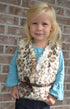 Little Girls Snow Leopard Faux Vest 1T-6 - SophiasStyle.com