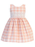 Swea Pea & Lilli Girls Multi Color Cotton Dobby Check Lace Easter Dress 3M-4T - SophiasStyle.com