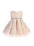Baby Girls Multi Color Pleated Floral Jacquard Easter Dress 6-24M - SophiasStyle.com