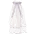 Rain Kids Girls White Rhinestone Flower Crown Communion Flower Girl Veil - SophiasStyle.com