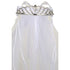 Rain Kids Girls White Satin Bow Communion Flower Girl Rhinestone Tiara Veil - SophiasStyle.com