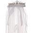 Rain Kids Girls White Virgin Mary Embroidery Communion Flower Girl Tiara Veil - SophiasStyle.com