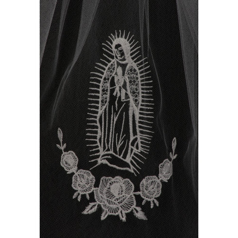 Rain Kids Girls White Virgin Mary Detail Communion Flower Girl Veil Tiara - SophiasStyle.com