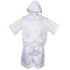 Rafael Collection Baby Boys 4 pc Cross Grapevine Vest Hat Baptism Outfit 3-24M - SophiasStyle.com