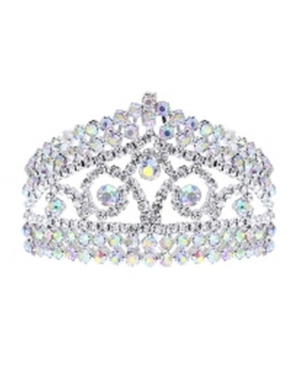 Cinderella Couture Girls Silver Rhinestone Pageant Flower Girl Comb Tiara - SophiasStyle.com