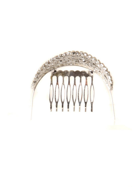 Cinderella Couture Girls AB Silver Rhinestone Pageant Flower Girl Comb Tiara - SophiasStyle.com