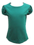 Girls Multi Color Plain Crewneck Short Sleeve Shirt 2T-10 - SophiasStyle.com