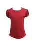Girls Multi Color Plain Crewneck Short Sleeve Shirt 2T-10 - SophiasStyle.com