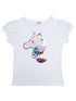 Girls White Unicorn Fur Sequins Short Sleeve Shirt 24M-10 - SophiasStyle.com