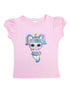 Girls Pink Unicorn LOL Sequins Short Sleeve Shirt 24M-10 - SophiasStyle.com