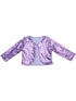 Girls Lavender Sequin Long Sleeve Wrap Top 24 Months-6 - SophiasStyle.com
