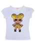 Girls White LOL Queen Bee Sequins Short Sleeve Shirt 24M-10 - SophiasStyle.com