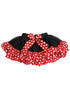 Girls Black Red White Polka Dot Trim Tutu Skirt 9M-8 - SophiasStyle.com