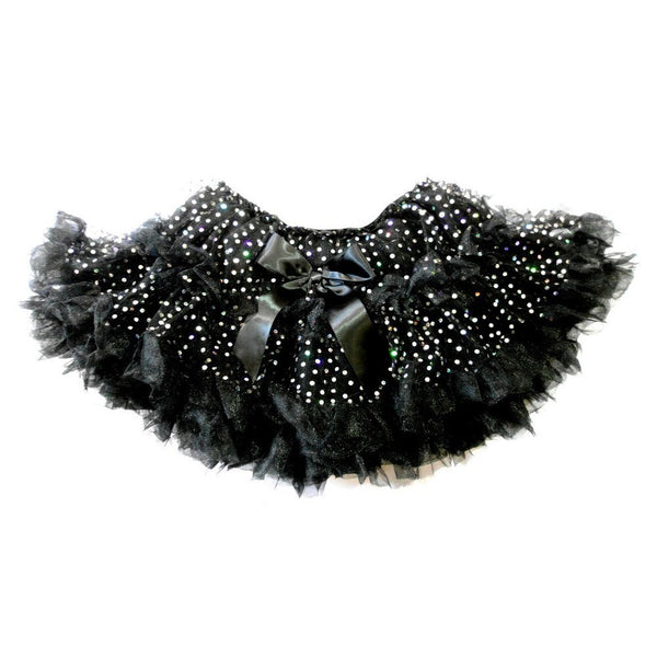 Black Sparkle Fluffy Tutu Skirt Girls XS-XL - SophiasStyle.com