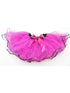 Little Girls Hot Pink Black Sequin Trim Tutu Skirt 2-4 - SophiasStyle.com