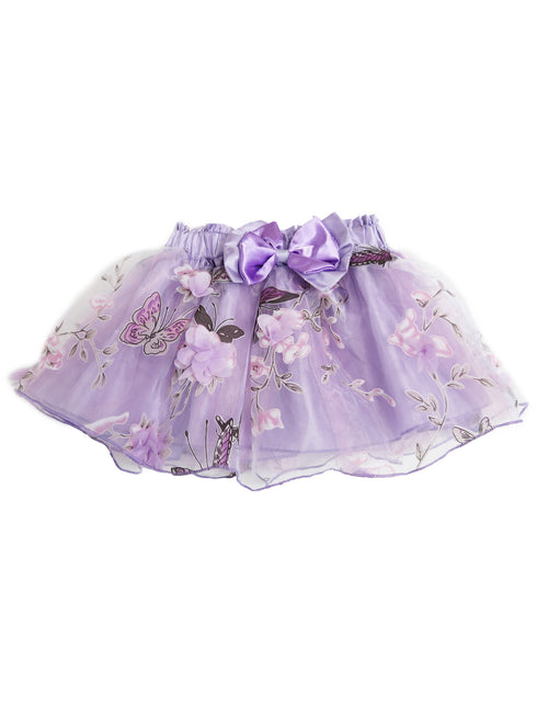 Girls Pink 3D Flower Butterfly Tutu Skirt 9M-8 - SophiasStyle.com