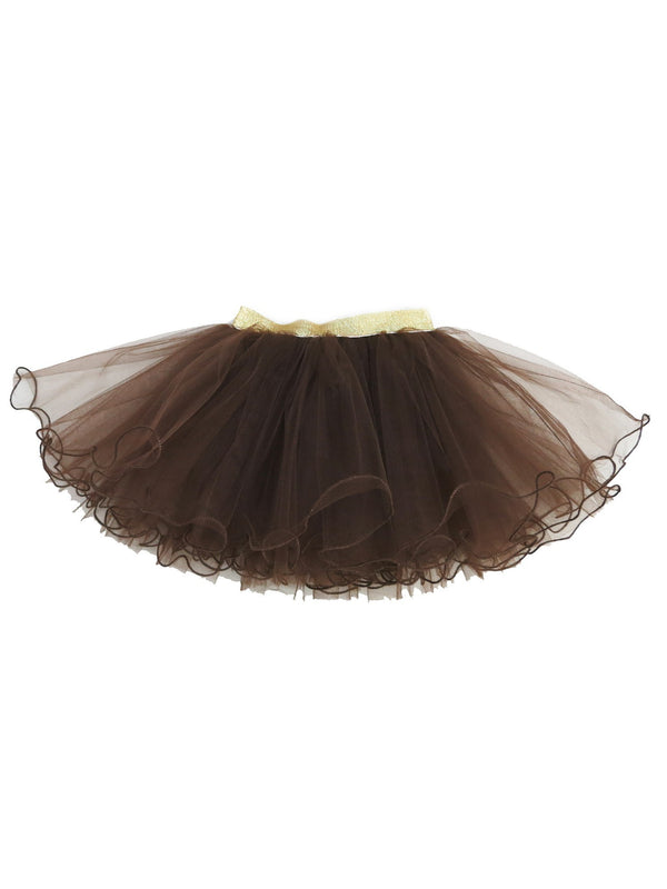 Girls Multi Colors Elastic Waist Mesh Ruffle Tutu Skirt 9M-8 - SophiasStyle.com