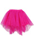 Girls Hot Pink Glitter Uneven Hem Overlaid Mesh Tutu Skirt 9M-8 - SophiasStyle.com