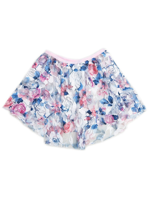 Girls Multi Color Floral Lace Hi-Low Stylish Dance Skirt 9M-8 - SophiasStyle.com